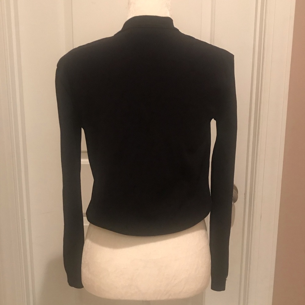 Express Black Wrap Top Size Large - Picture 2 of 4